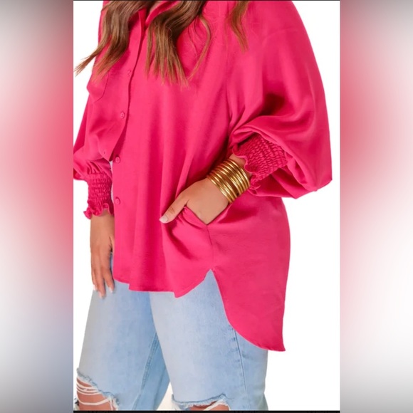 Carter Solid Smocked Top - Picture 2 of 2